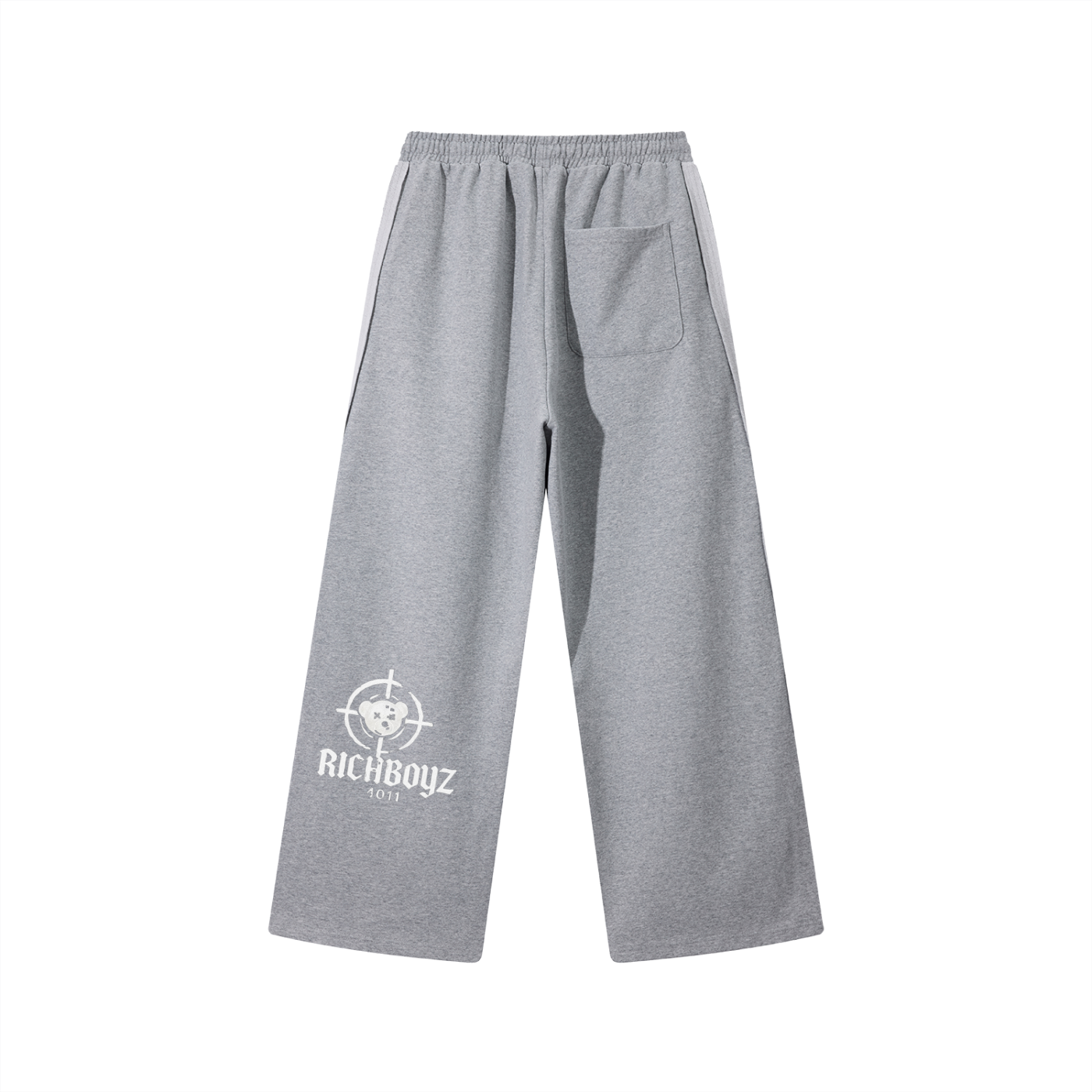 Contrast Tape Straight-Leg Sweatpants