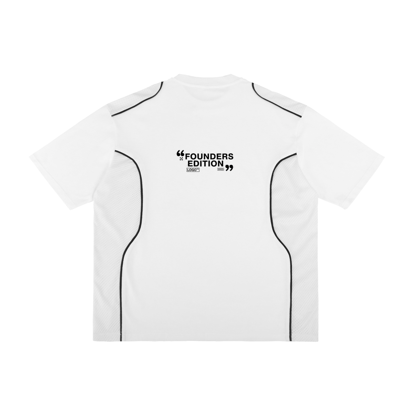 Contrast Piped Panel T-Shirt